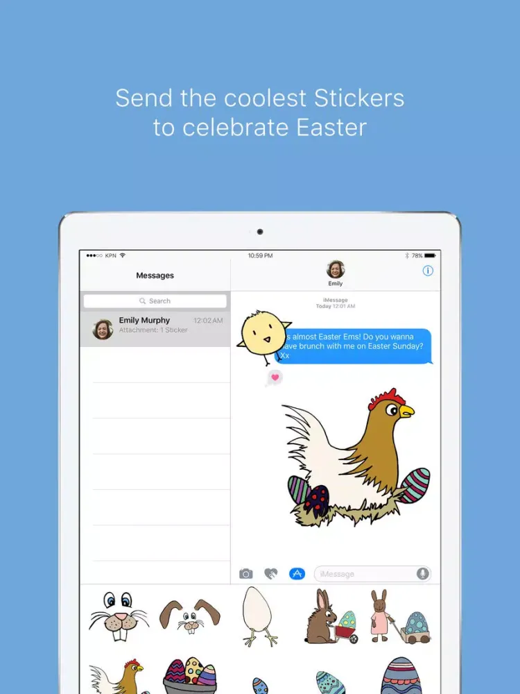 My Easter Stickers iPad  Ekran Görüntüleri