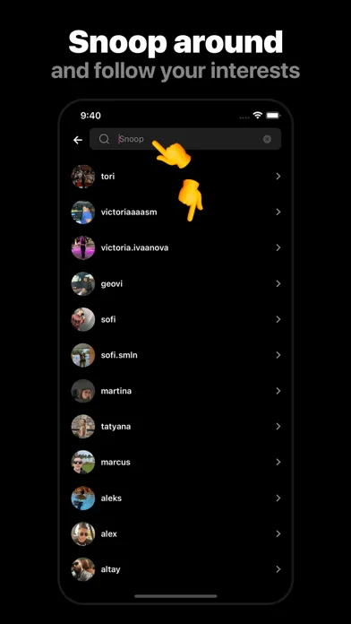 Capturas de pantalla de Snooper