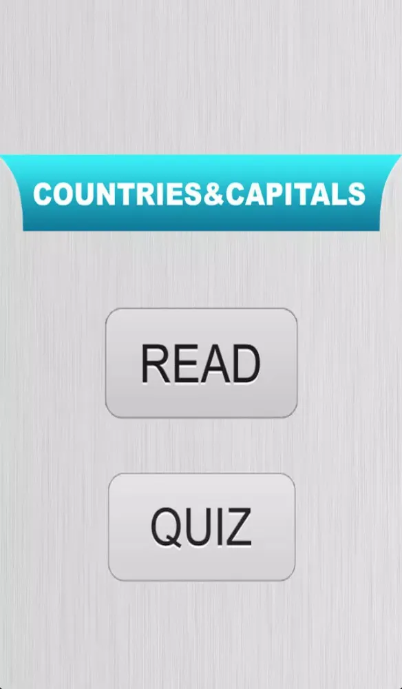 Ảnh chụp màn hình của Countries and Capitals