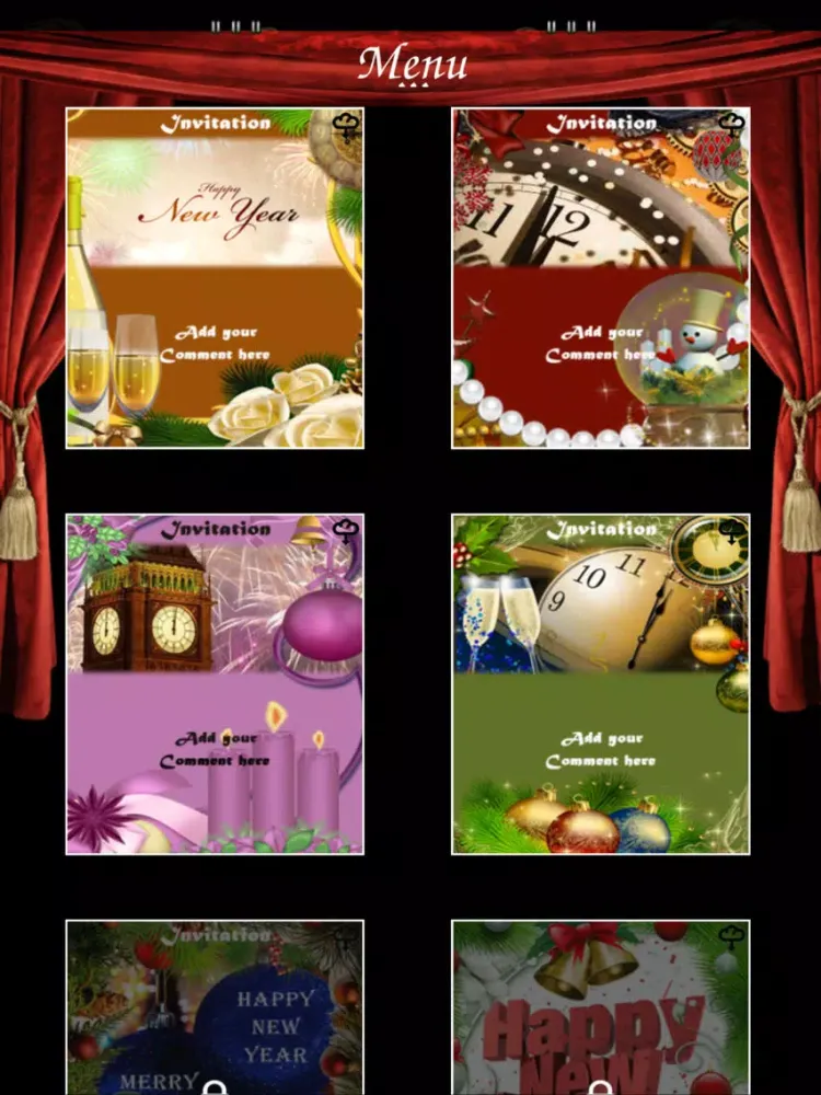 Invitation Maker iPad  Screenshots