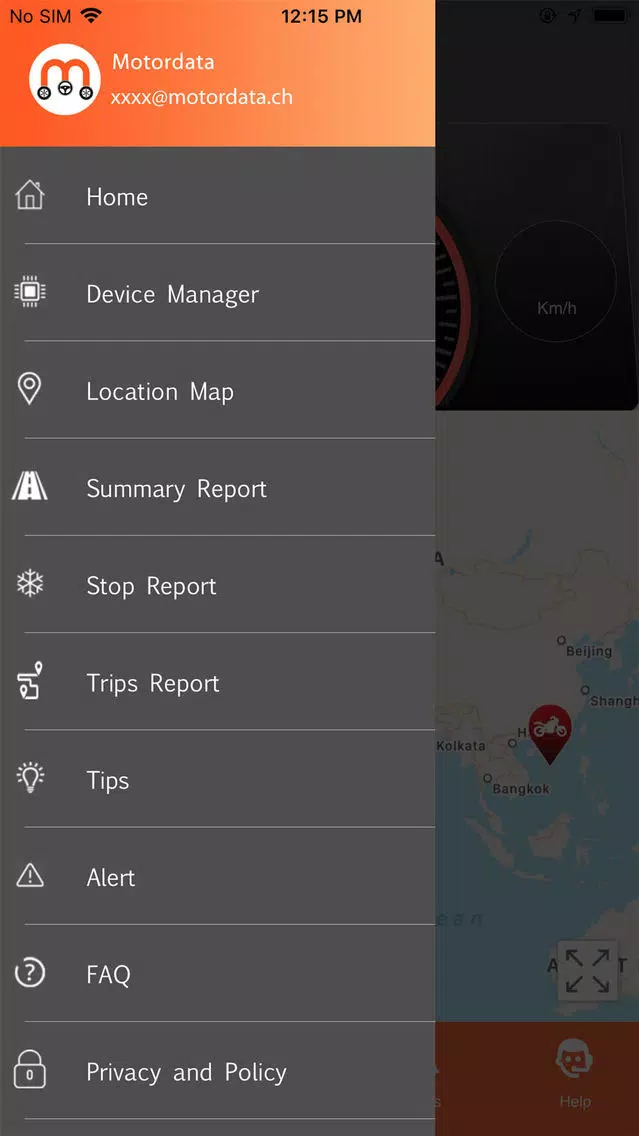 Captures d'écran de Moda MotorData IoT