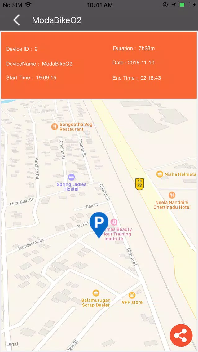Captures d'écran de Moda MotorData IoT