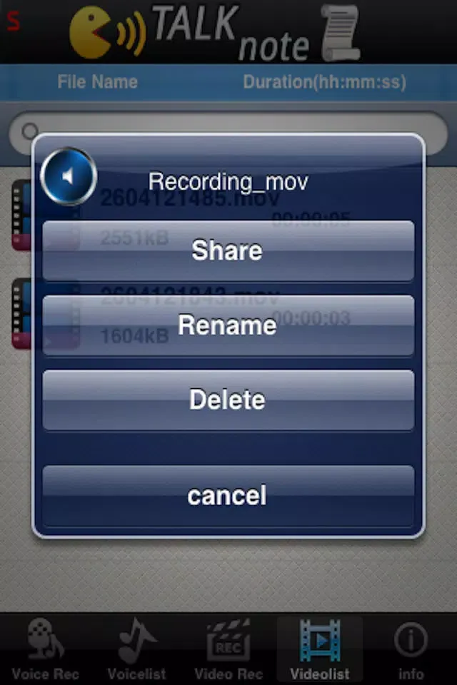 Talknote Screenshots