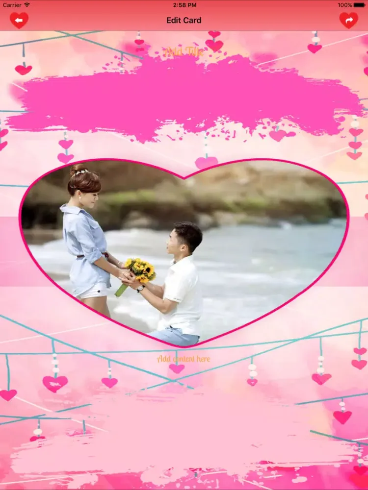 Capturas de tela do Valentines Wishes iPad 