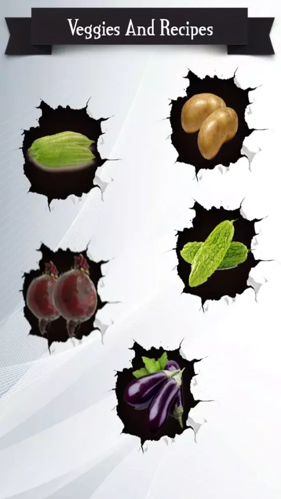 Captures d'écran de Veggies And Recipes