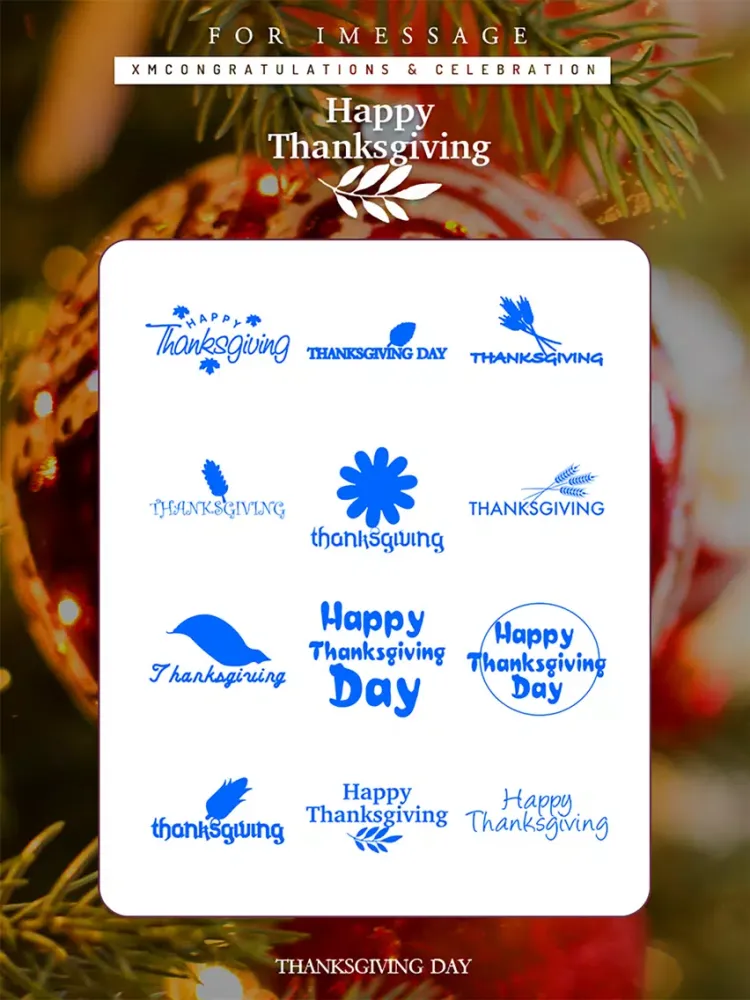Zrzuty ekranu Thanksgiving Day Emoji Pro - Holiday Stickers iPad 