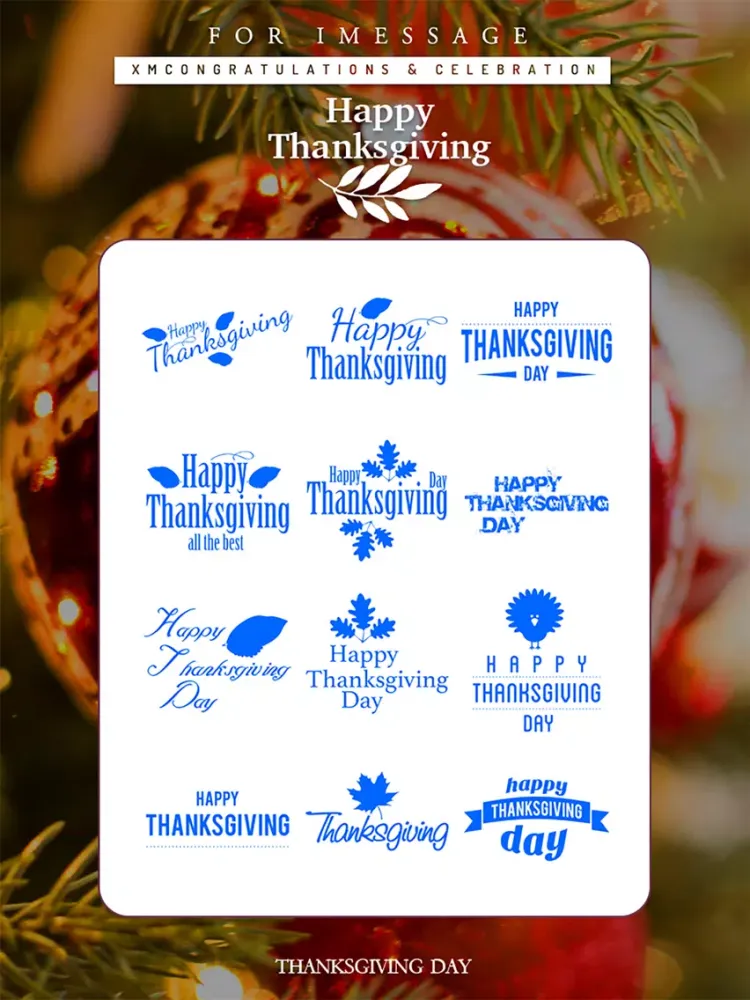 Zrzuty ekranu Thanksgiving Day Emoji Pro - Holiday Stickers iPad 