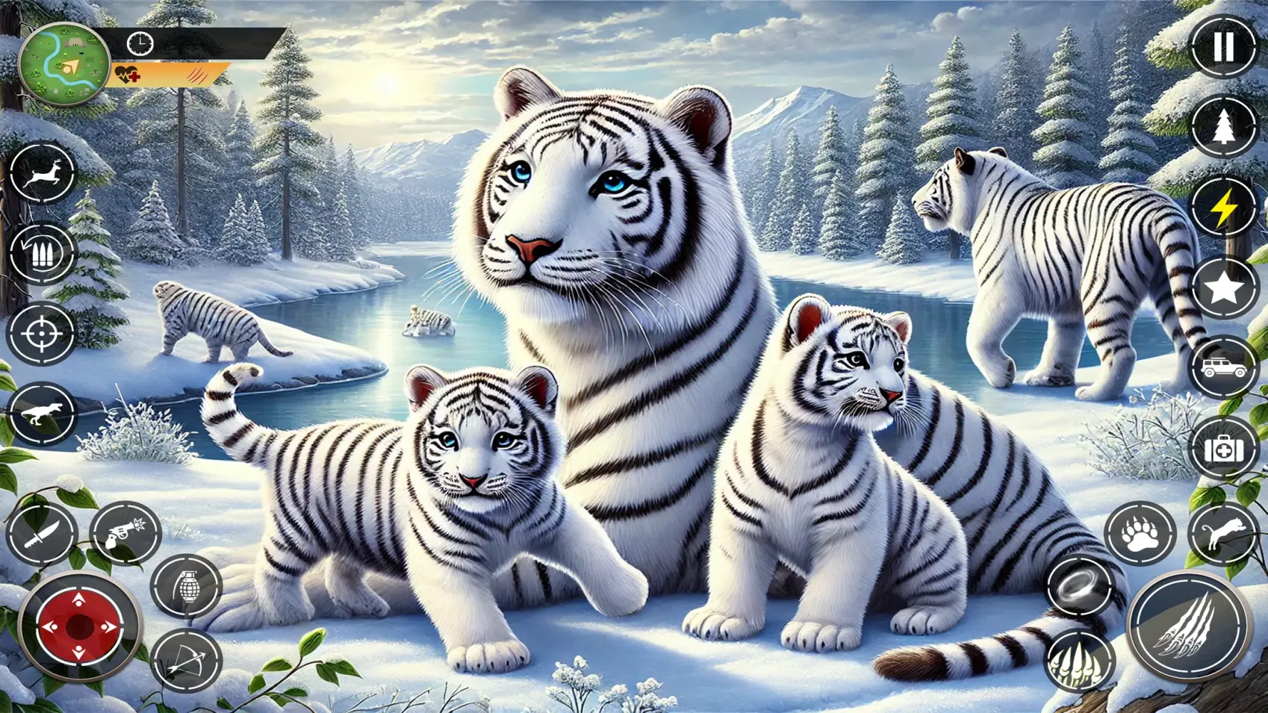 Snow Tiger Family Simulator 3D Screenshots