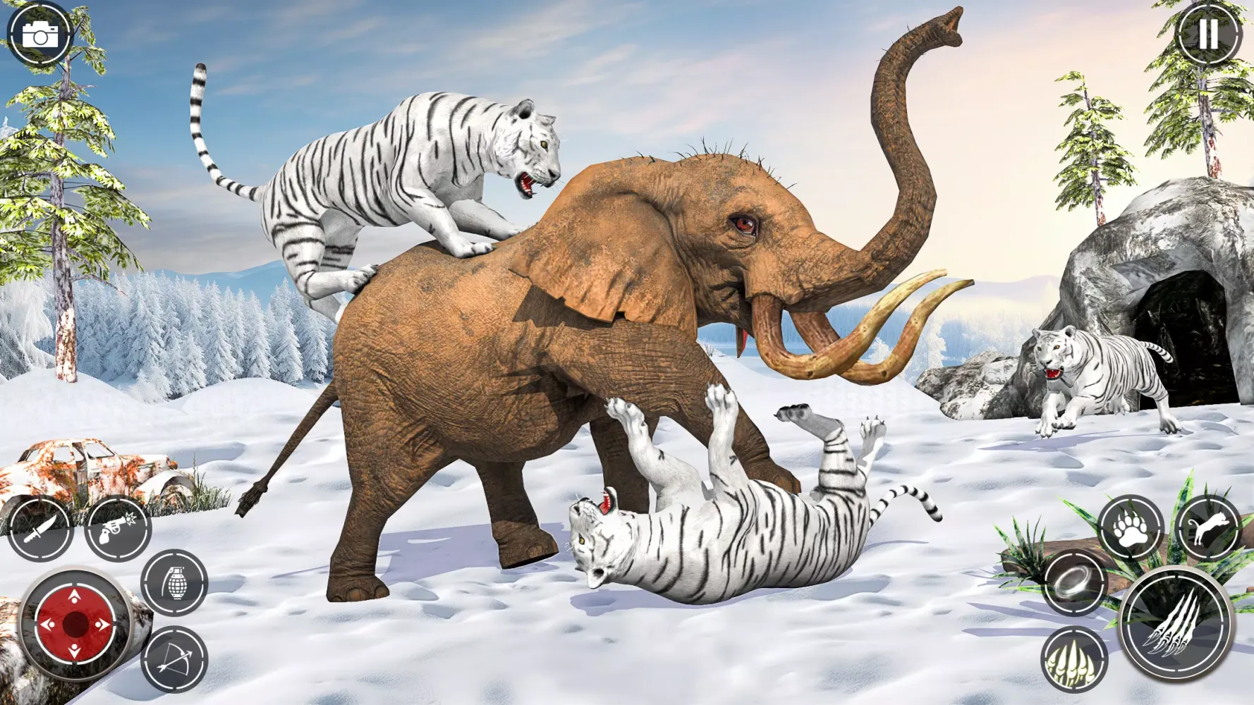 Snow Tiger Family Simulator 3D Screenshots