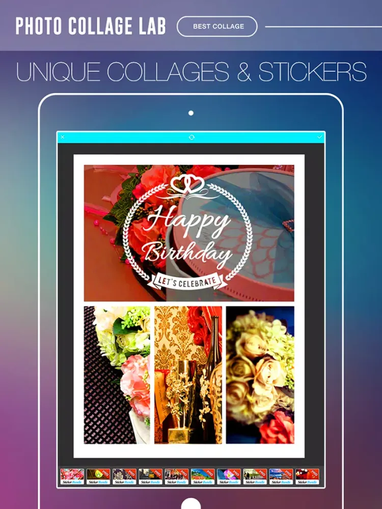 Photo Collage Lab Pro - photo editor, collage maker & creative design App iPad  स्क्रीनशॉट