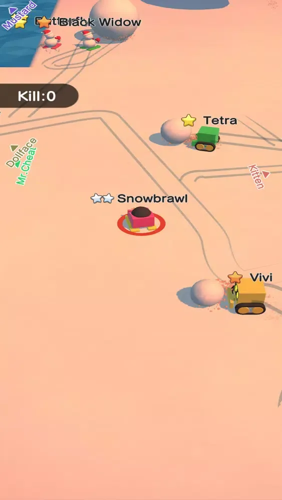 Ảnh chụp màn hình của SnowBrawl.io