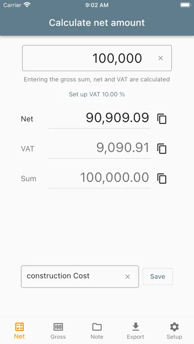 تصاویر Calculator VAT net gross