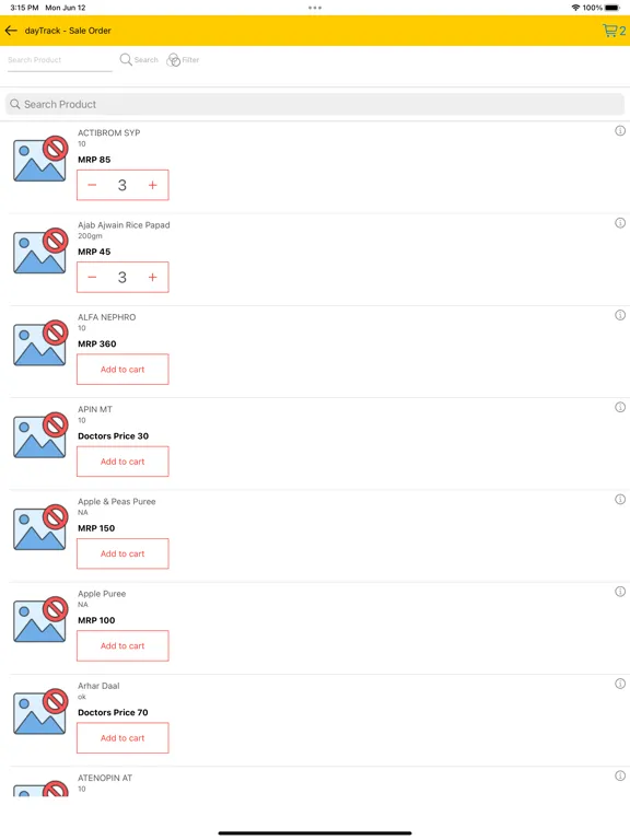 Tangkapan skrin dayTrack Field Activity App iPad 