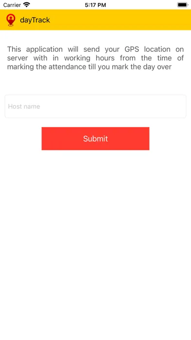 Tangkapan skrin dayTrack Field Activity App