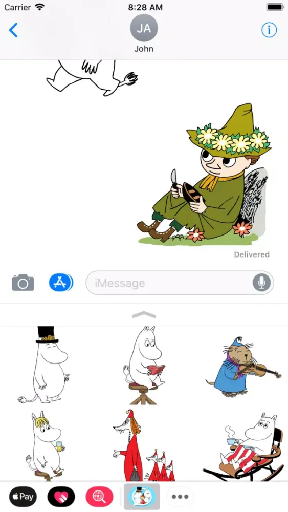 Moomin Sticker App Screenshots