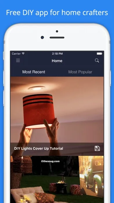 Captures d'écran de DIY Home Projects Ideas