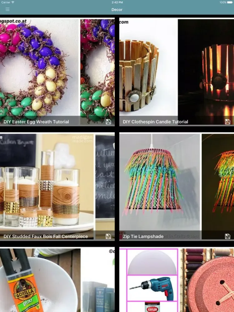 DIY Decor Project Ideas PRO iPad 應用截圖