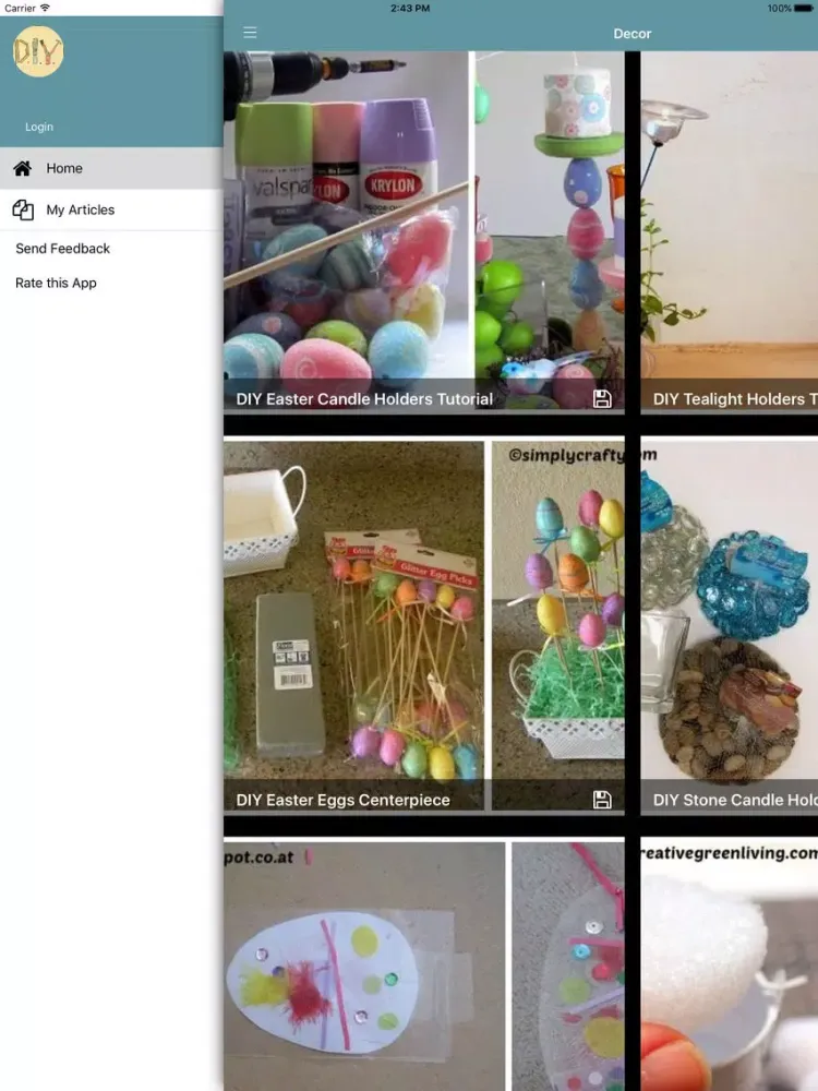 DIY Decor Project Ideas PRO iPad 應用截圖