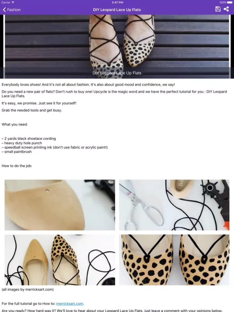 Capturas de pantalla de DIY Fashion Project Ideas PRO - Handmade crafts iPad 