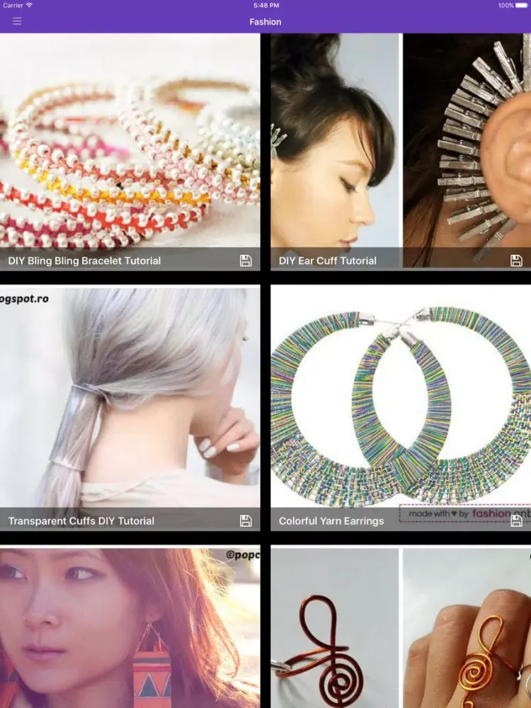 Capturas de pantalla de DIY Fashion Project Ideas PRO - Handmade crafts iPad 