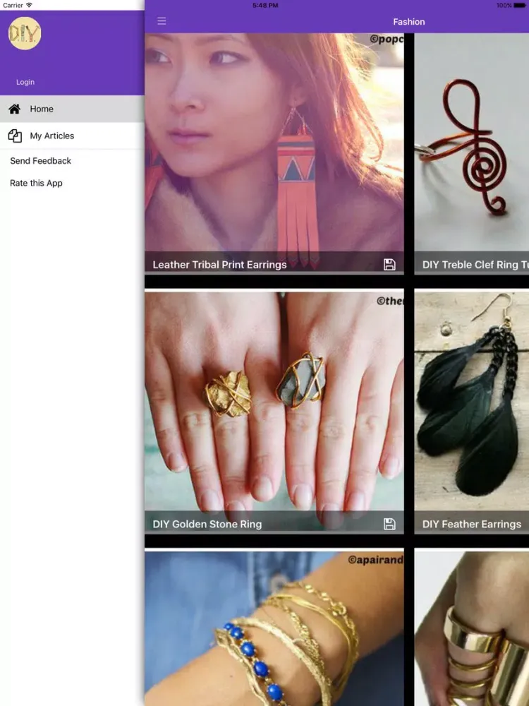 Capturas de pantalla de DIY Fashion Project Ideas PRO - Handmade crafts iPad 