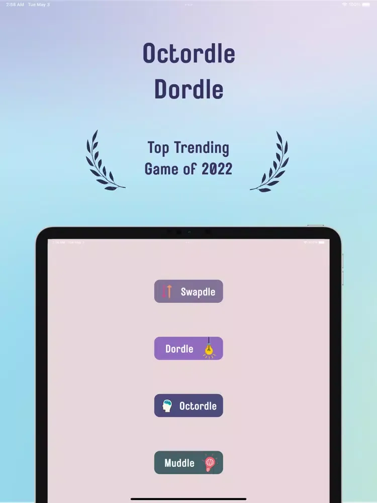 Dordle iPad  سکرین شاٹس