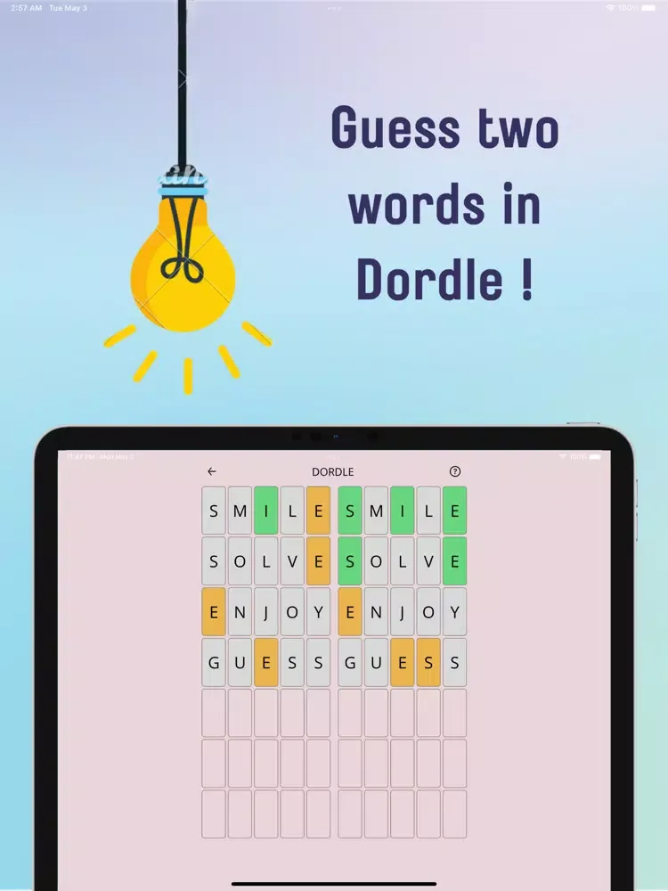 Dordle iPad  سکرین شاٹس