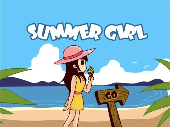 Tangkapan skrin Summer girl - girl games iPad 