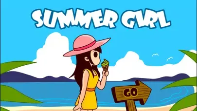 Tangkapan skrin Summer girl - girl games