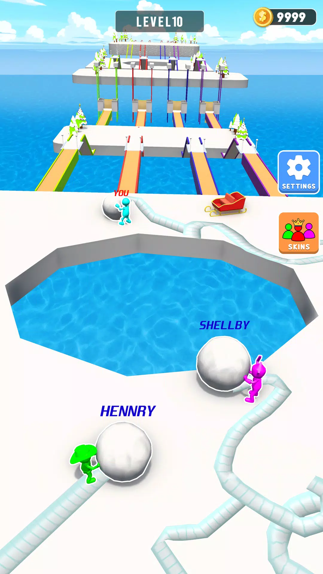 Snow Sprint: 3D Race Rush Screenshots
