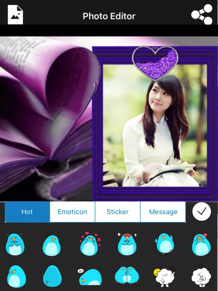 Love Frames - Photo Editor iPad  سکرین شاٹس