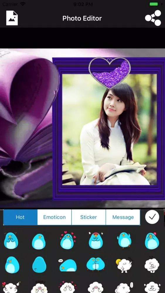 Love Frames - Photo Editor سکرین شاٹس