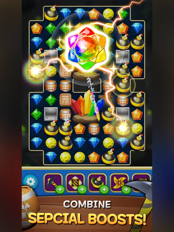 Capturas de tela do Jewels Mine2 : match 3 puzzle iPad 