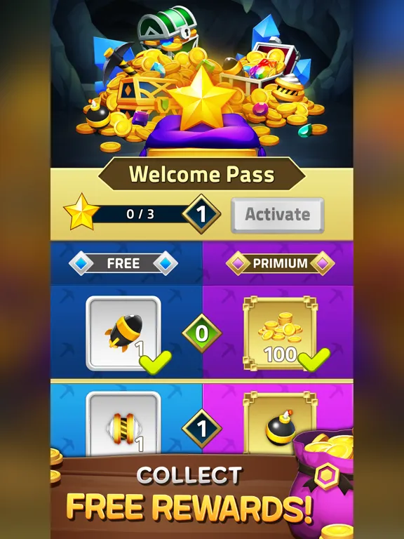 Capturas de tela do Jewels Mine2 : match 3 puzzle iPad 