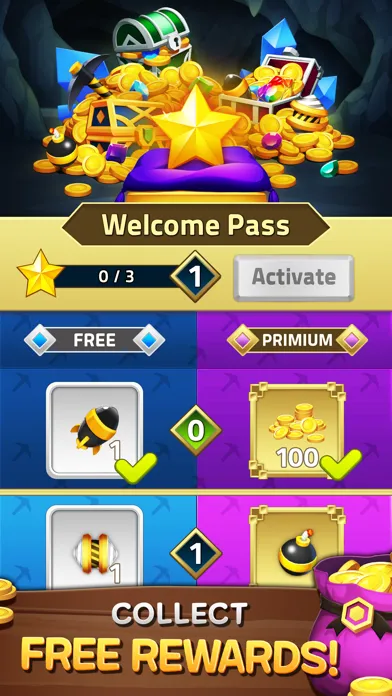Capturas de tela do Jewels Mine2 : match 3 puzzle