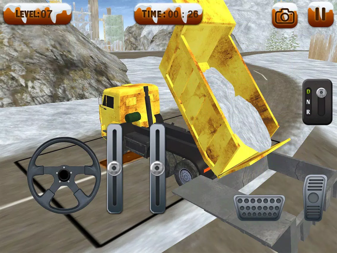 Captures d'écran de Snowplow Truck Driver simulator 3d game iPad 
