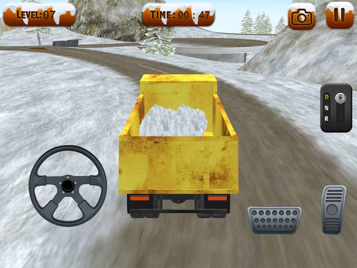 Captures d'écran de Snowplow Truck Driver simulator 3d game iPad 