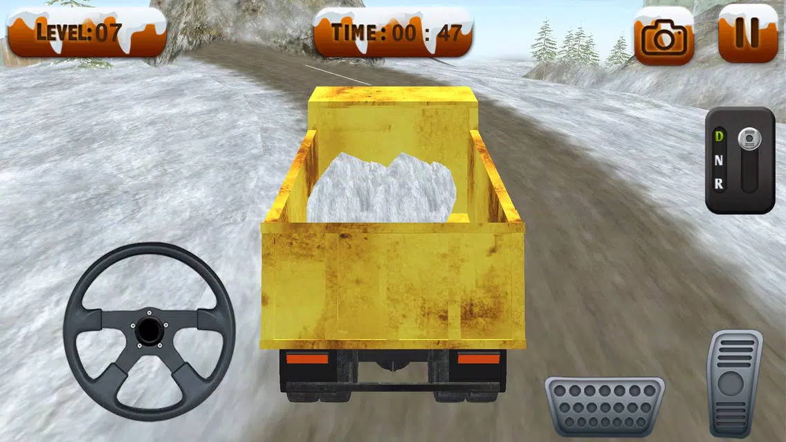 Captures d'écran de Snowplow Truck Driver simulator 3d game