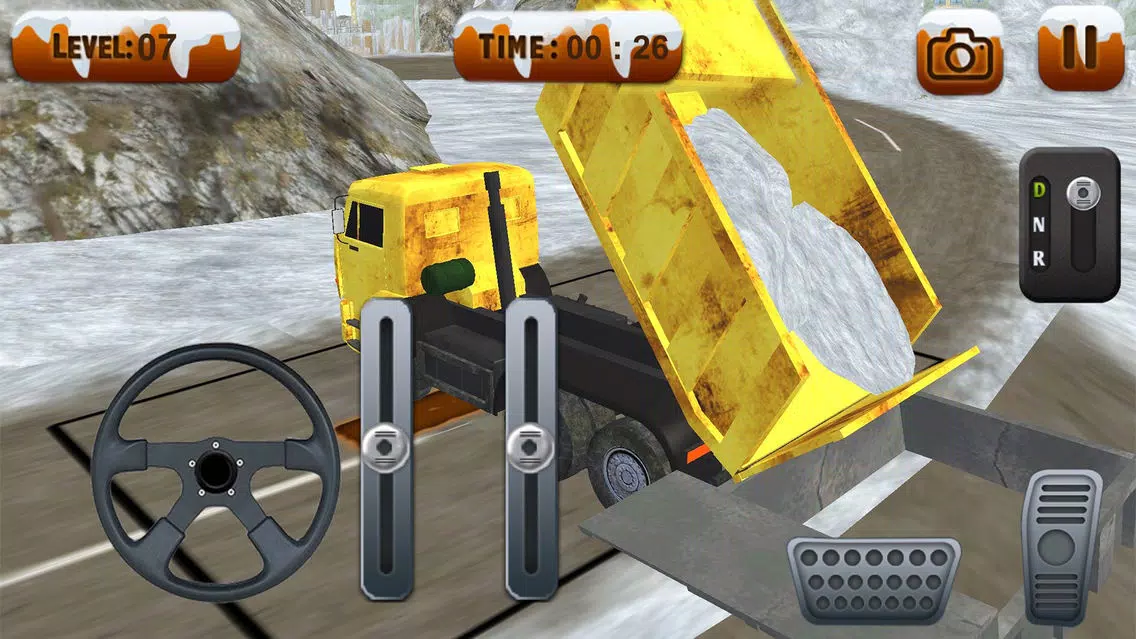 Captures d'écran de Snowplow Truck Driver simulator 3d game