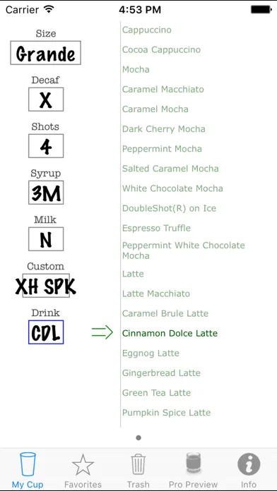 Скриншоты eXpresso!, for Starbucks(R) Coffee