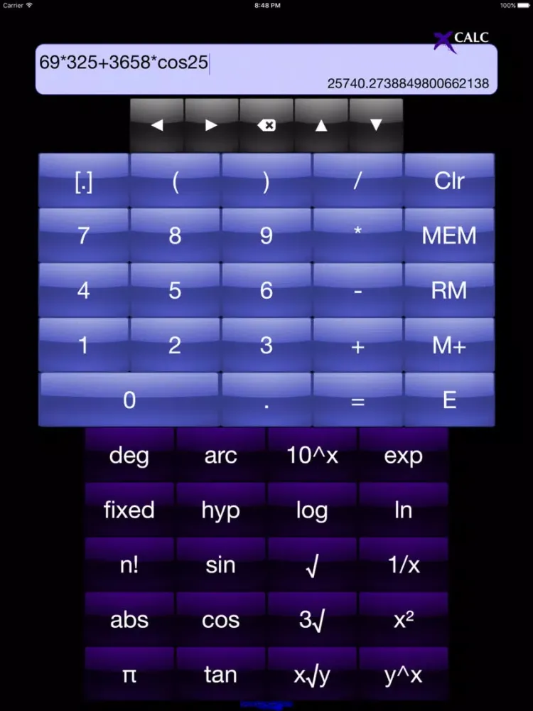 Captures d'écran de xCalc HD iPad 