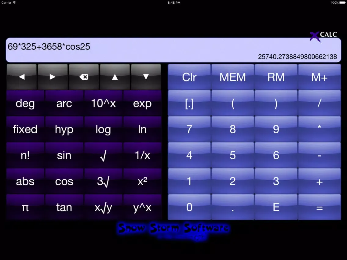 Captures d'écran de xCalc HD iPad 