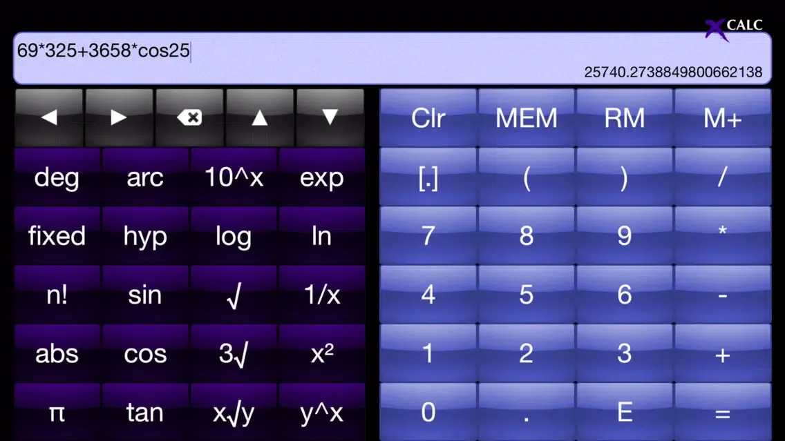 Captures d'écran de xCalc HD