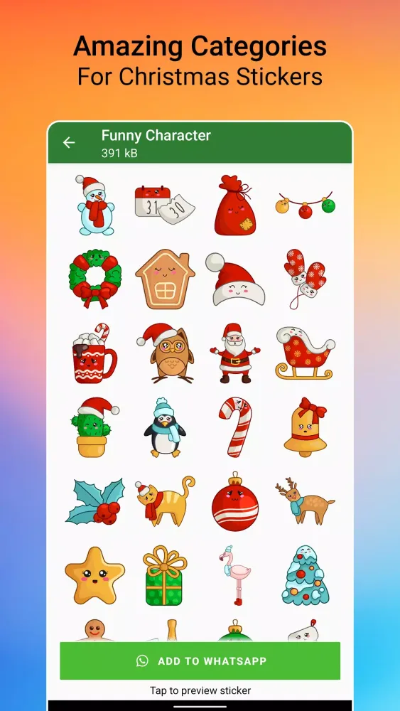 Christmas Stickers WASticker Screenshots