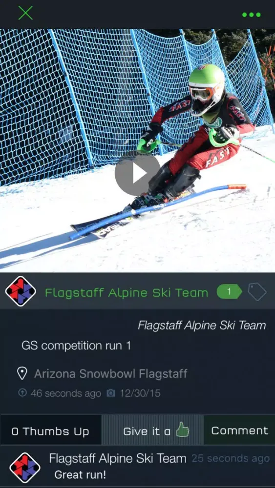 Flagstaff Alpine Ski Team FAST SnowZoom スクリーンショット