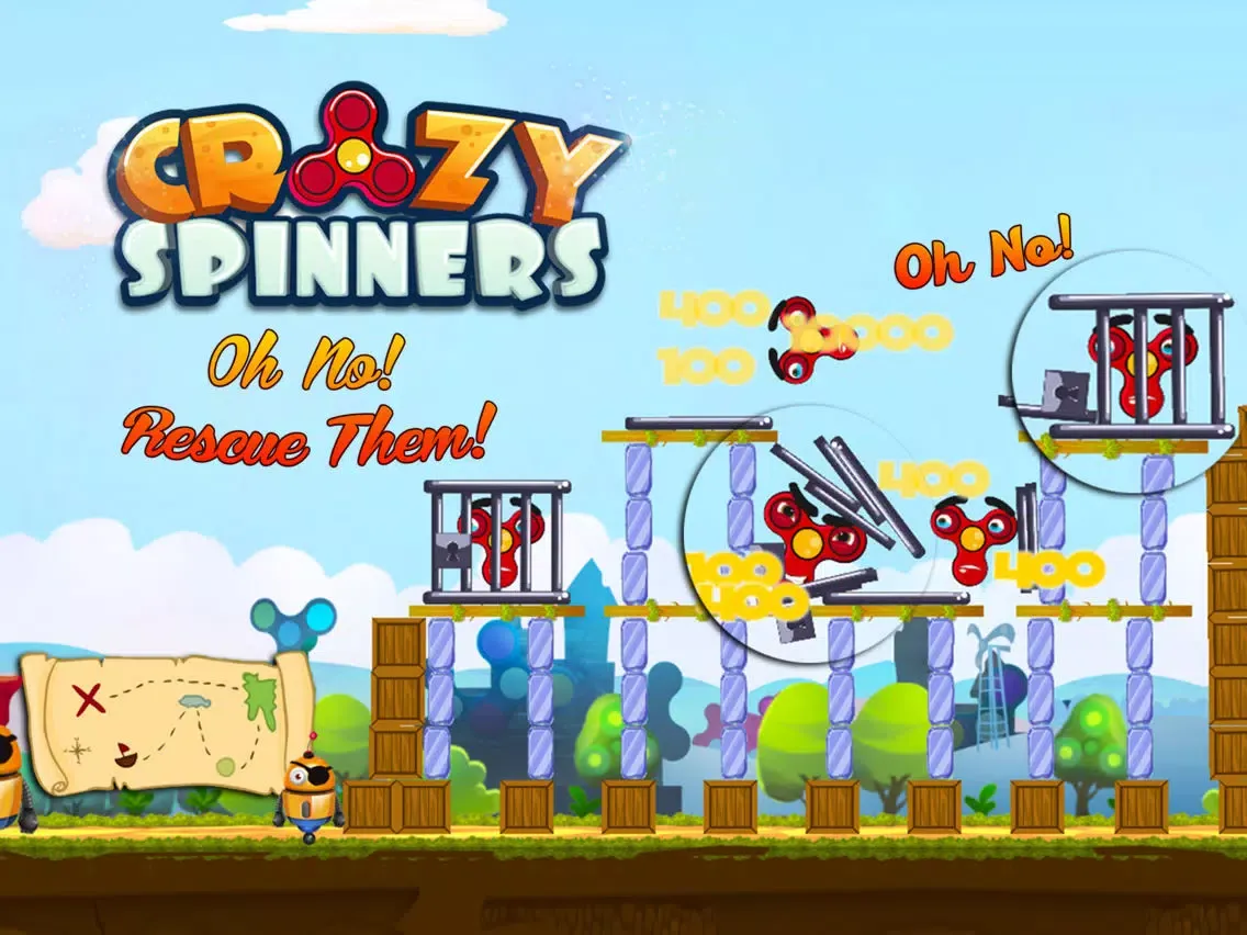 Screenshot di Crazy Spinners iPad 