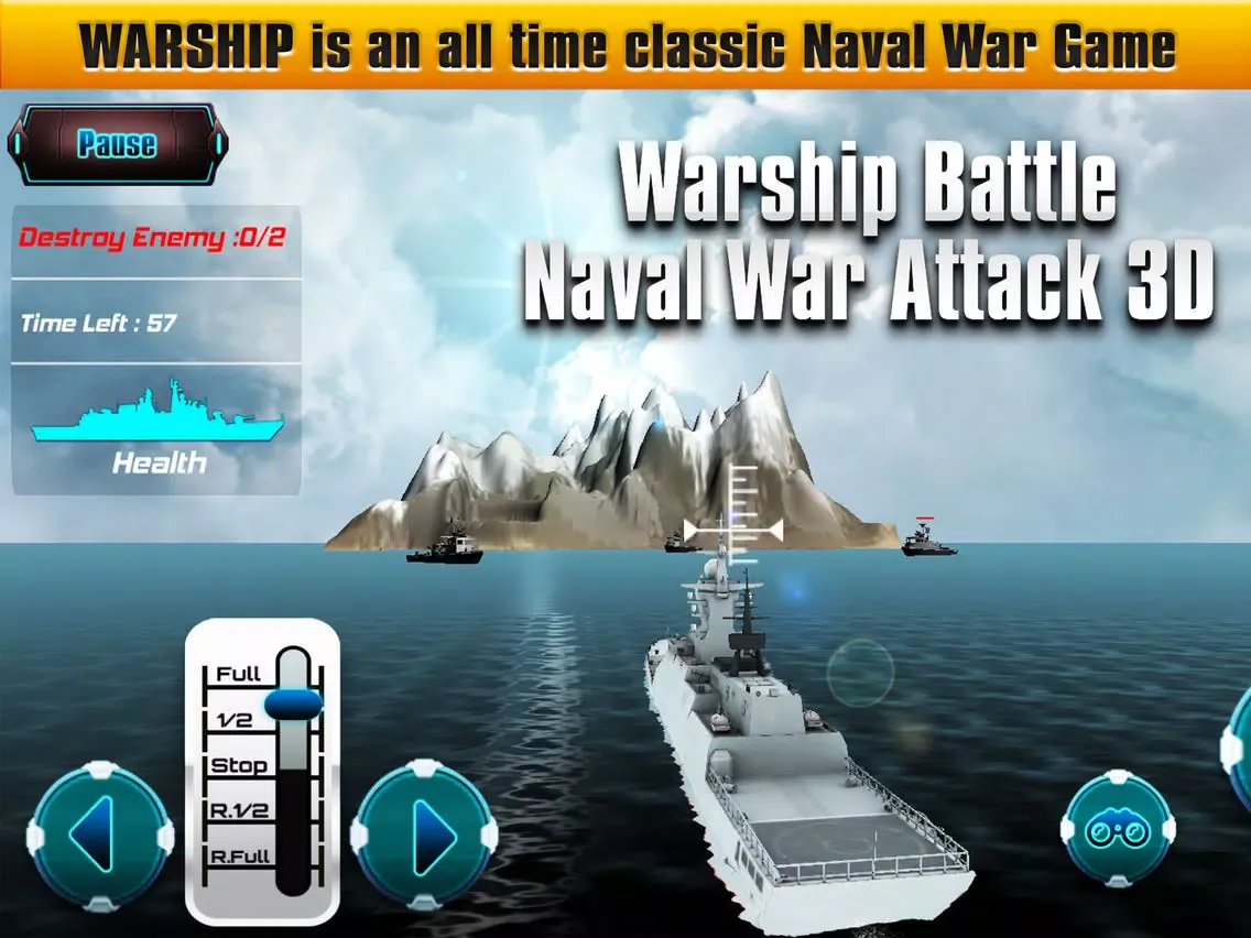 WarShip Battle Naval WarFare iPad 应用截图