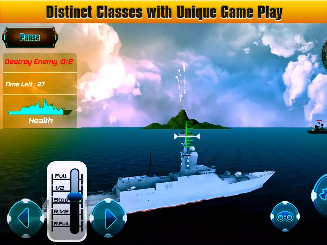 WarShip Battle Naval WarFare iPad 应用截图