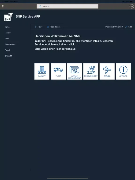 SNP Service iPad  Screenshots