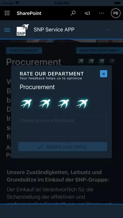 SNP Service Screenshots